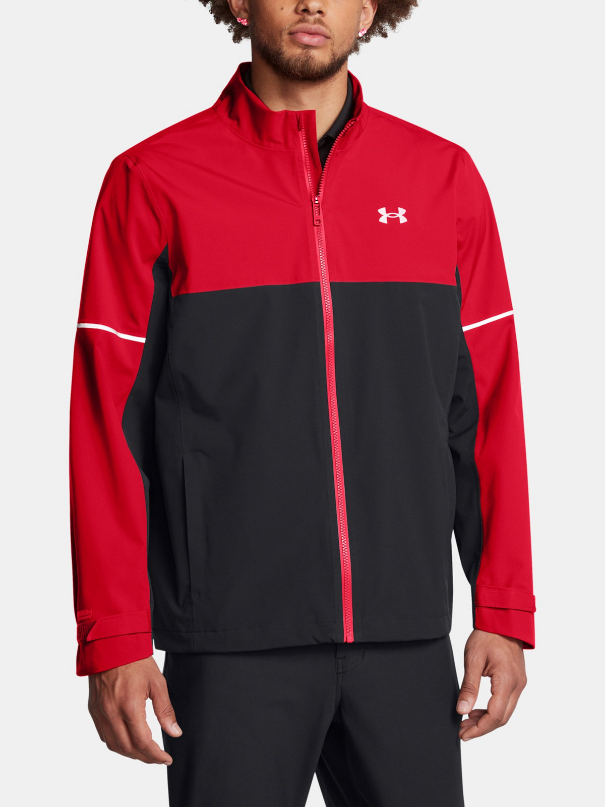 Pánská bunda Under Armour DRIVE RAIN JACKET-RED - Pánské