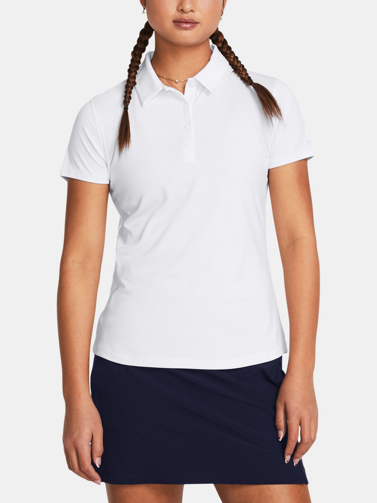 Dámské tričko Under Armour UA Playoff SS Polo-WHT - Dámské