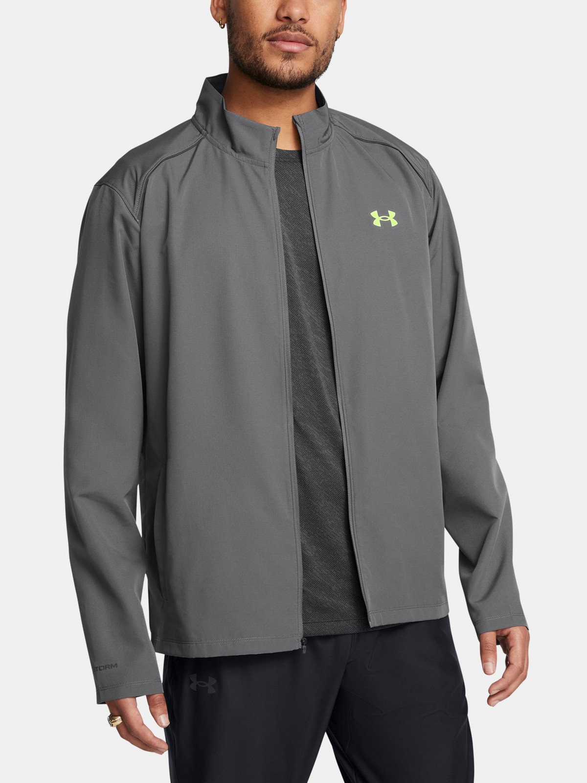 Pánská bunda Under Armour UA Launch Jacket-GRY - Pánské