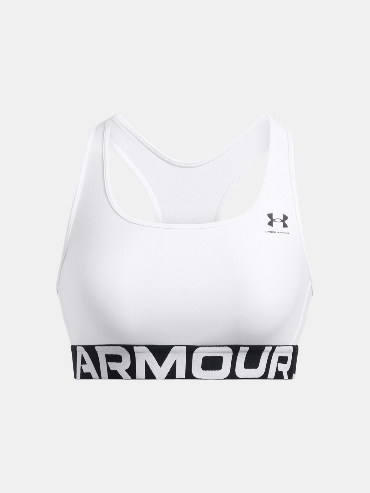 Dámská podprsenka Under Armour UA HG Mid Branded-WHT - Dámské