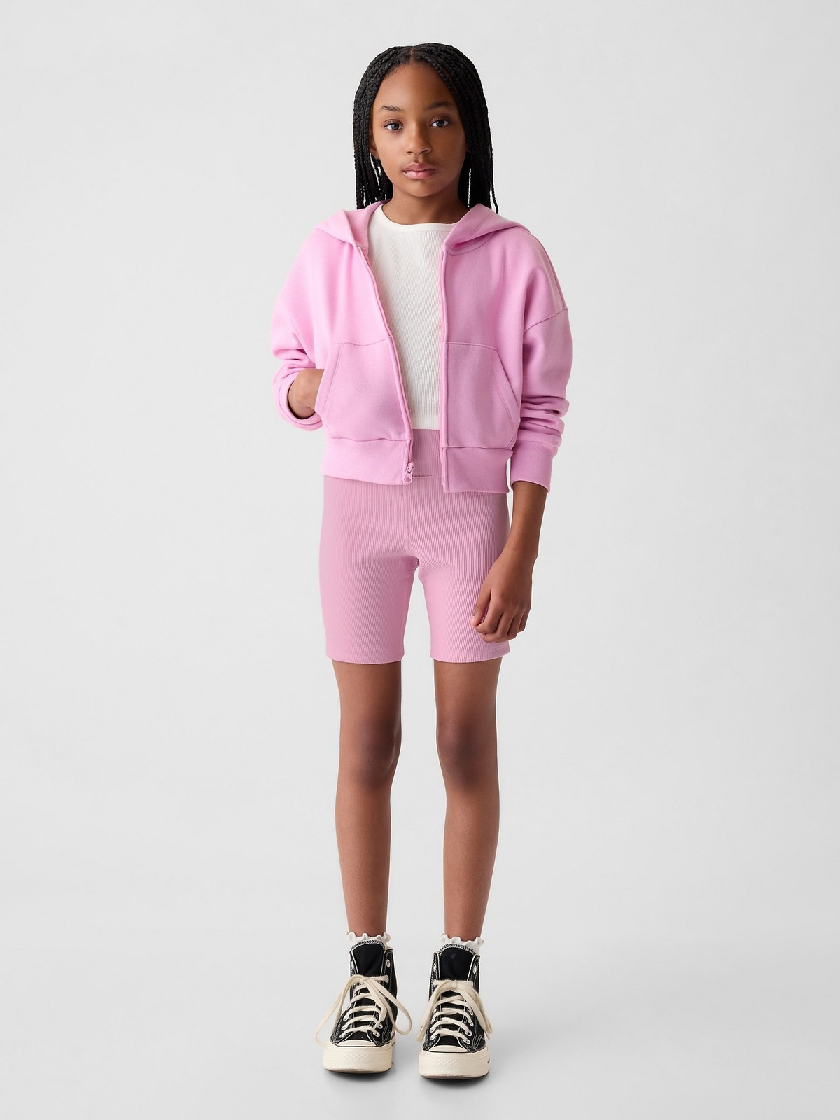 GAP Dětské žebrované biker shorts - Holky