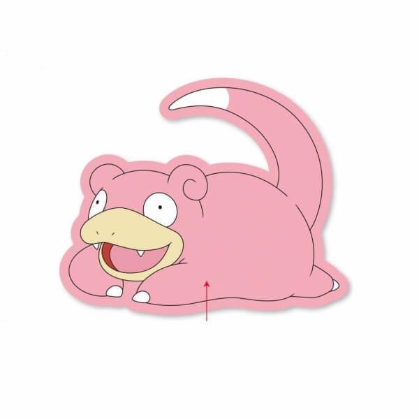 Polštář Pokémon Slowpoke - 35 cm
