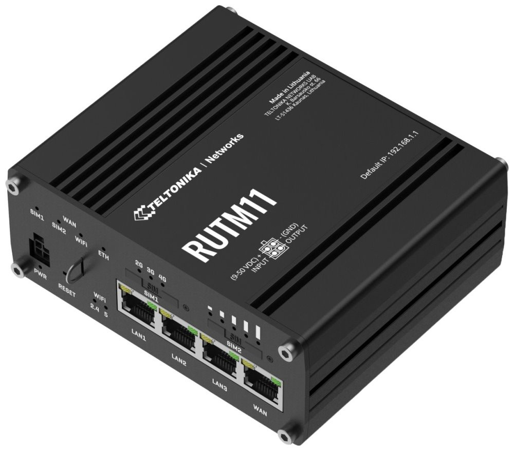 Teltonika INDUSTRIAL 4G LTE ROUTER - RUTM11, RUTM11