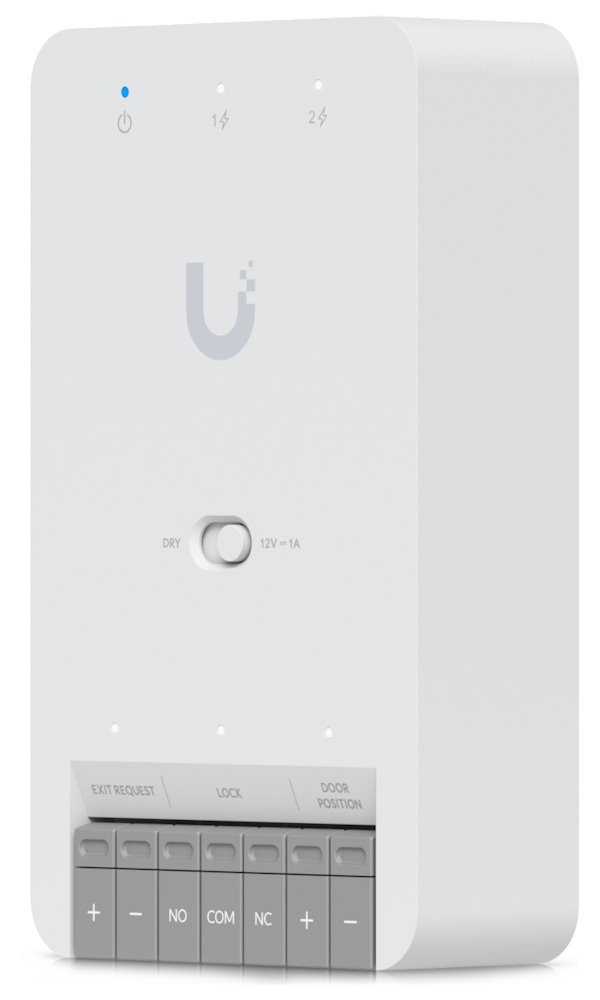 Ubiquiti UniFi Access Door Hub Mini - Rozbočovač, 2x PoE Out, 1x výstup 12V nebo Dry, 2x vstup senzor/tlačítko, 1x PoE++, UA-Hub-Door-Mini