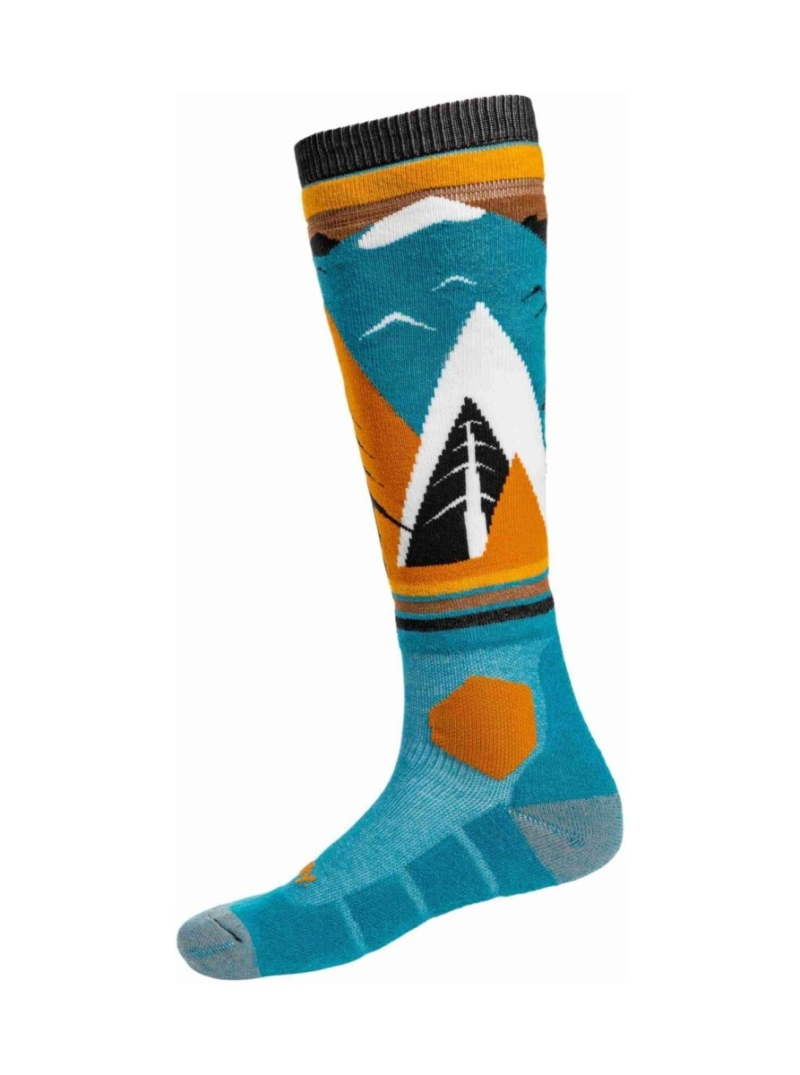 Snb & ski ponožky meatfly leeway modrá/žlutá m