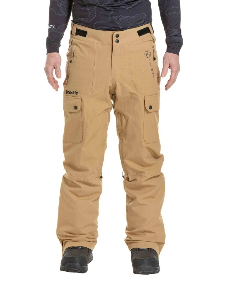 Pánské snb & ski kalhoty meatfly gary béžová m