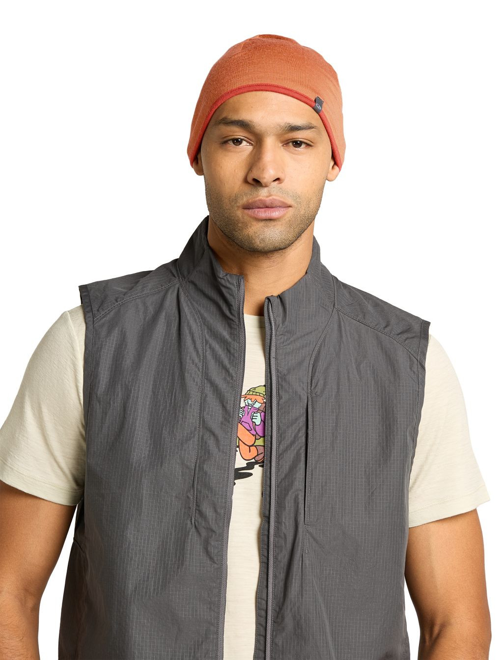 ICEBREAKER Unisex 200 Oasis Revers Beanie, Dusty Clay/Jasper/Cb (vzorek) velikost: OS (UNI)