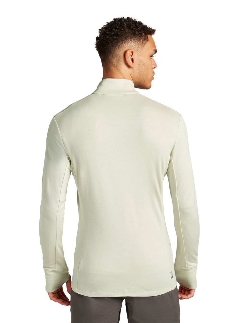 ICEBREAKER Mens Mer 260 QuantuMens IV LS Zip, Ashen (vzorek) velikost: M