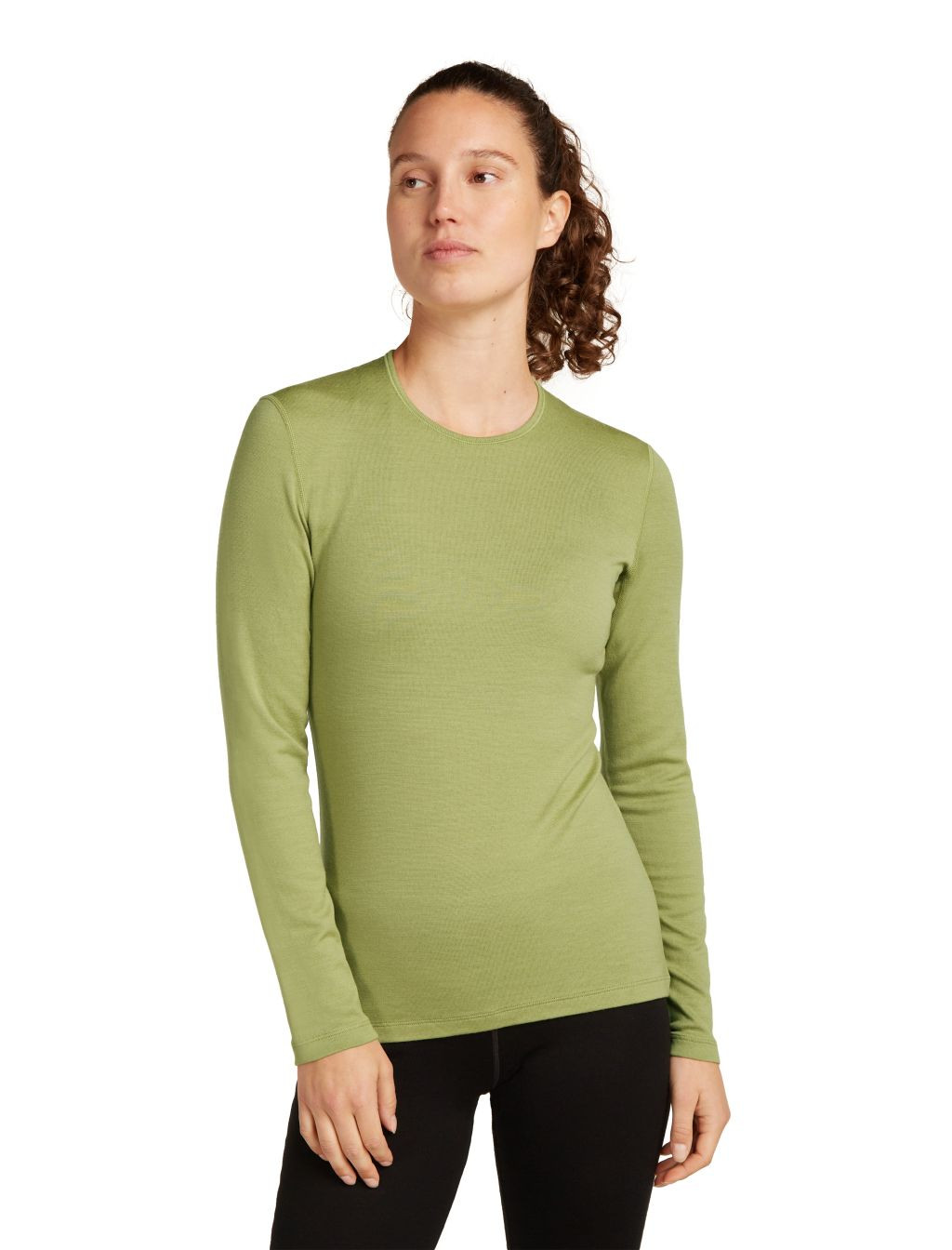 ICEBREAKER Wmns 260 Tech LS Crewe, Olive (vzorek) velikost: S
