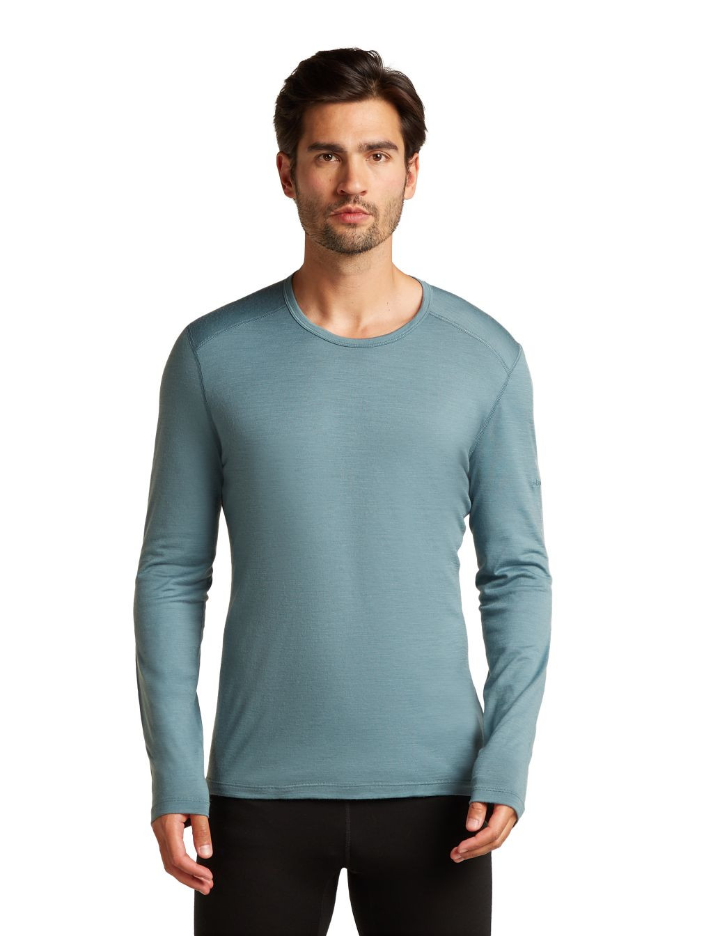 ICEBREAKER Mens 200 Oasis LS Crewe, Blue Ash (vzorek) velikost: M