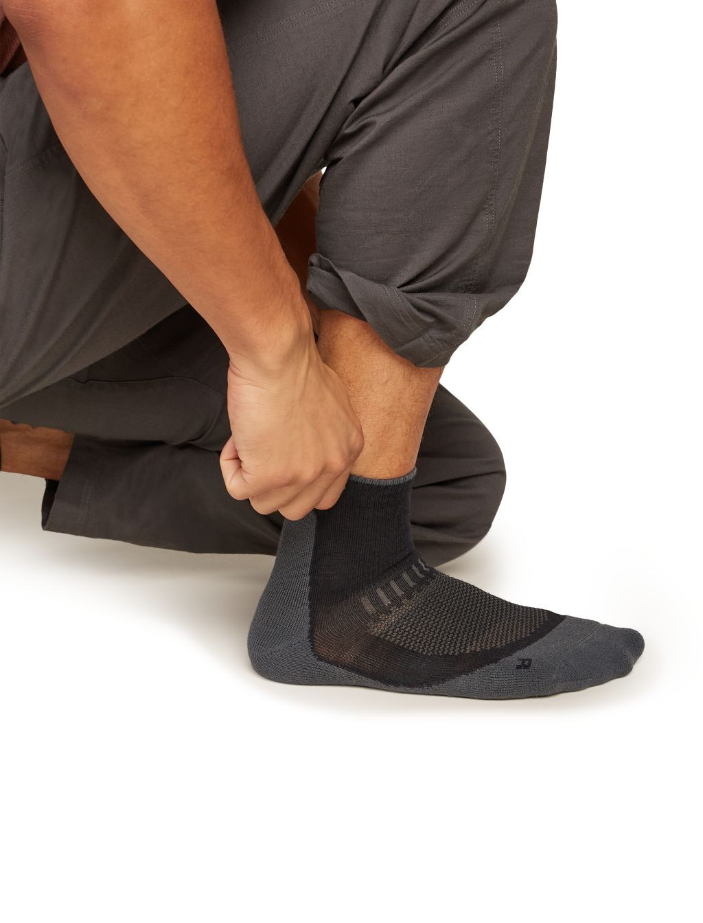 ICEBREAKER M Hike+ Light Mini, Black/Obsidian velikost: L