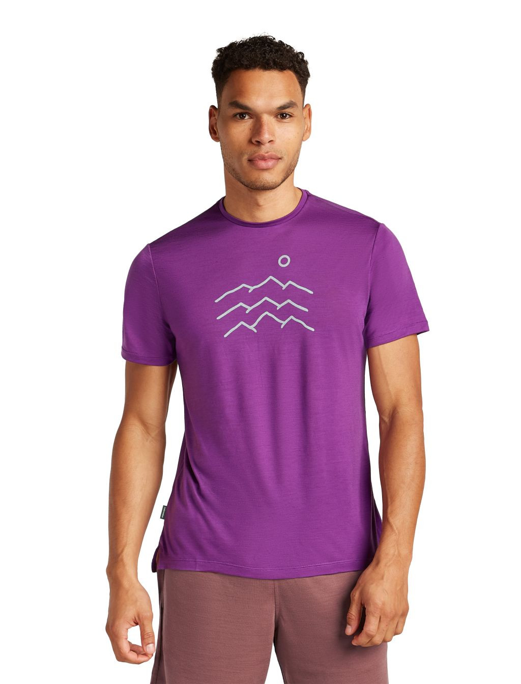 ICEBREAKER M 125 Cool-Lite Sphere SS Tee Across, Passion velikost: L