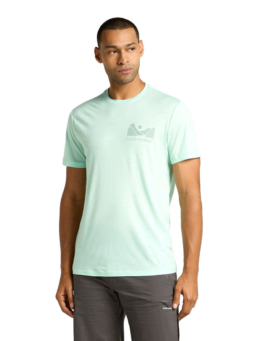 ICEBREAKER Mens Mer 150 Tech Lite SS Tee Southern Shap, Mint (vzorek) velikost: M