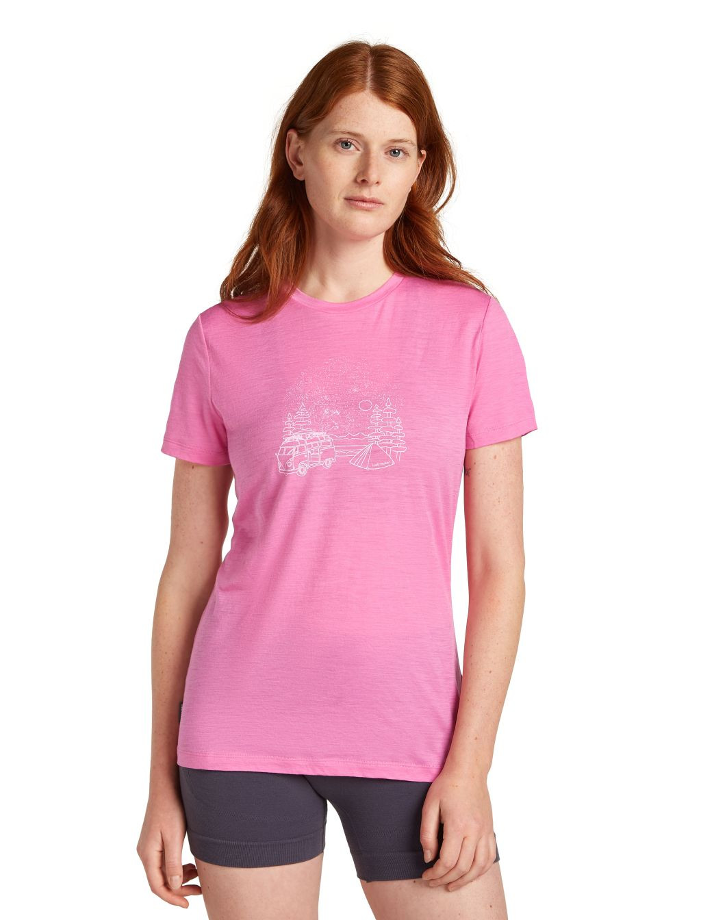 ICEBREAKER W 150 Tech Lite SS Tee Van Camp, Pop velikost: L