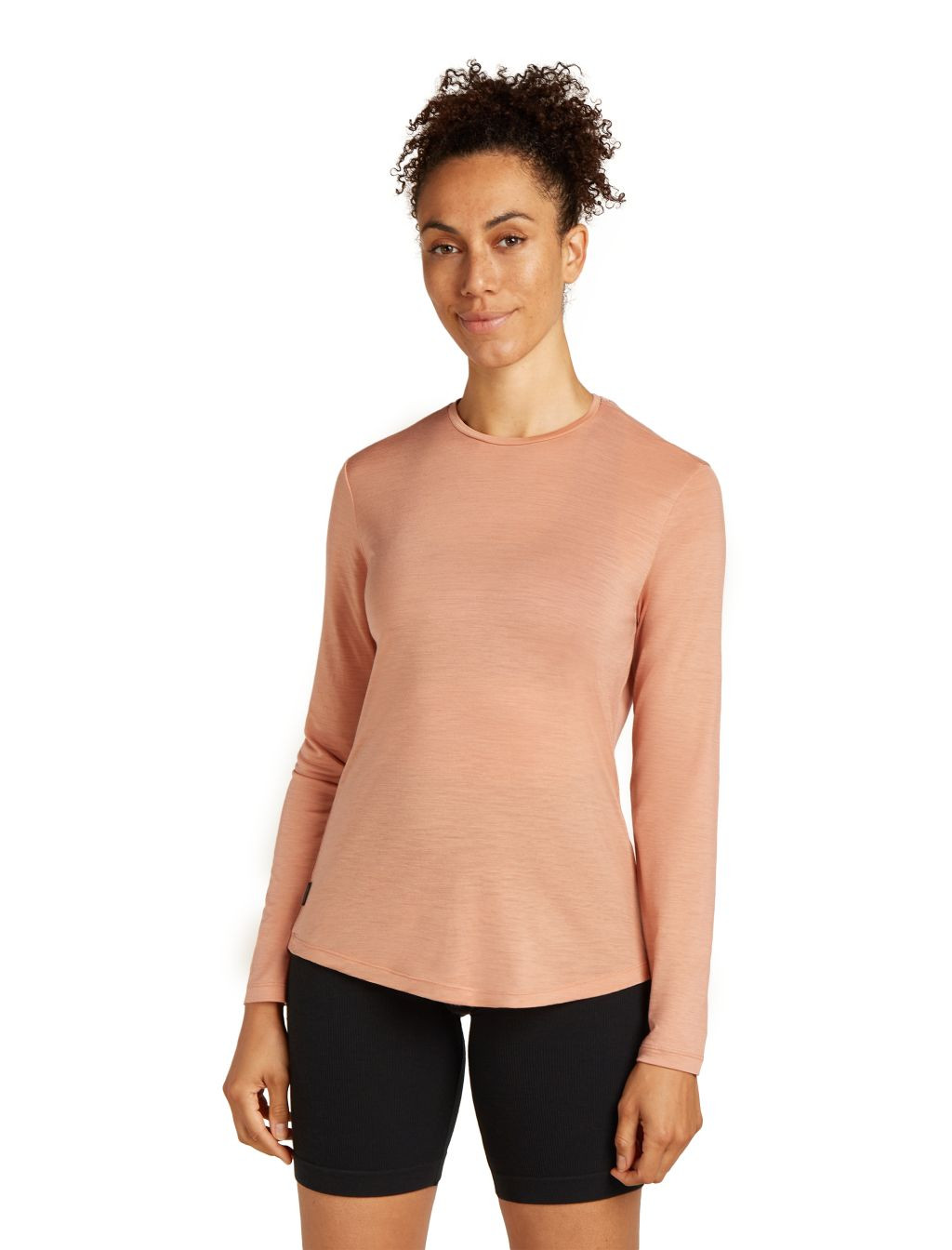 ICEBREAKER W 125 Cool-Lite Sphere III LS Tee, Desert Sand velikost: L