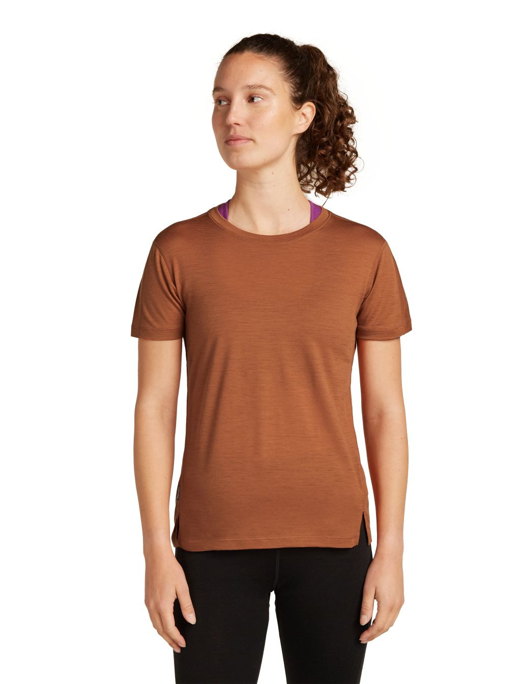 ICEBREAKER Wmns Mer 150 Ace SS Tee, Dusty Clay (vzorek) velikost: S