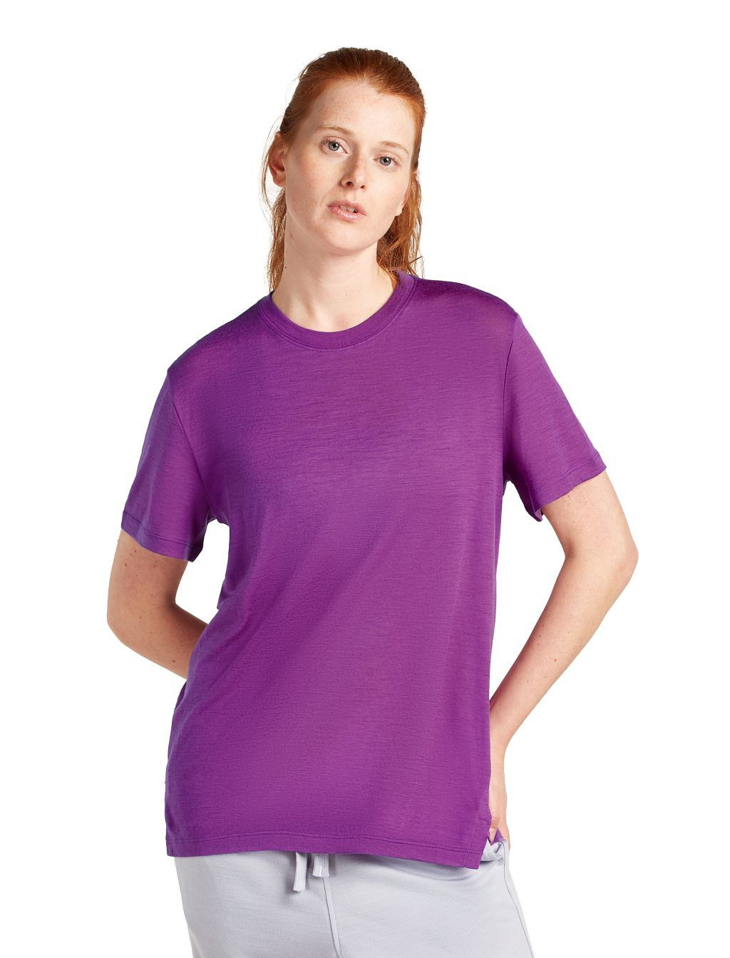 ICEBREAKER W 150 Tech Lite III SS Relaxed Tee, Passion velikost: L