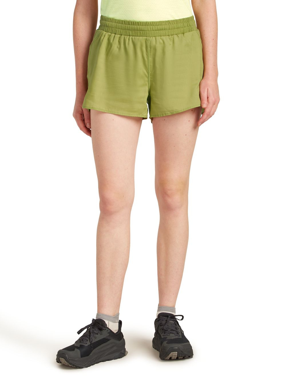 ICEBREAKER W 125 ZoneKnit Speed 3 Shorts, Olive velikost: M