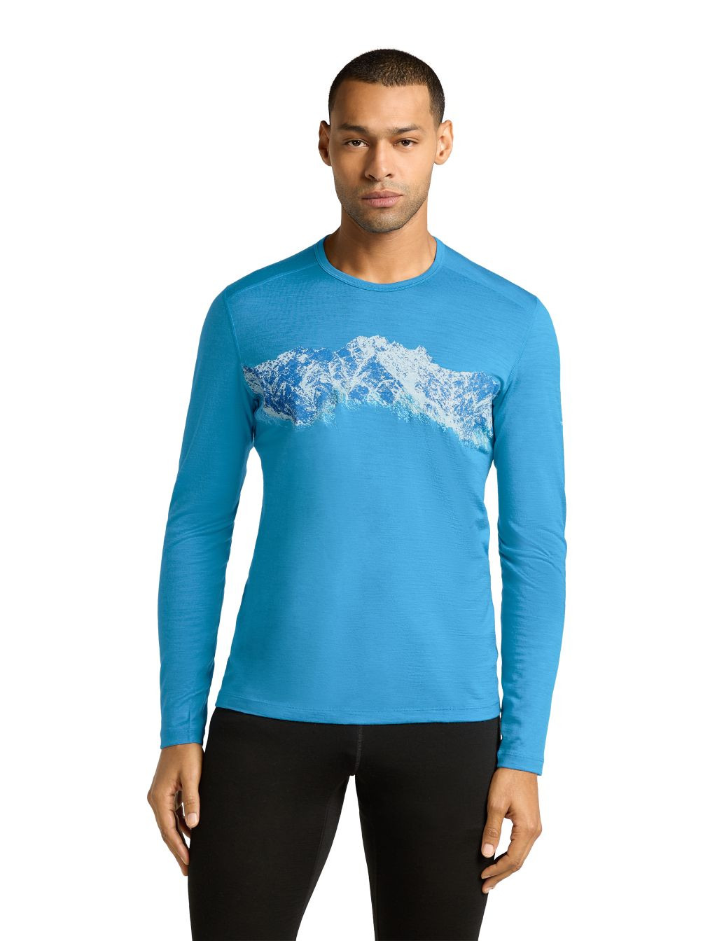 ICEBREAKER Mens Mer 200 Oasis LS Crewe Remarkables, Arctic (vzorek) velikost: M