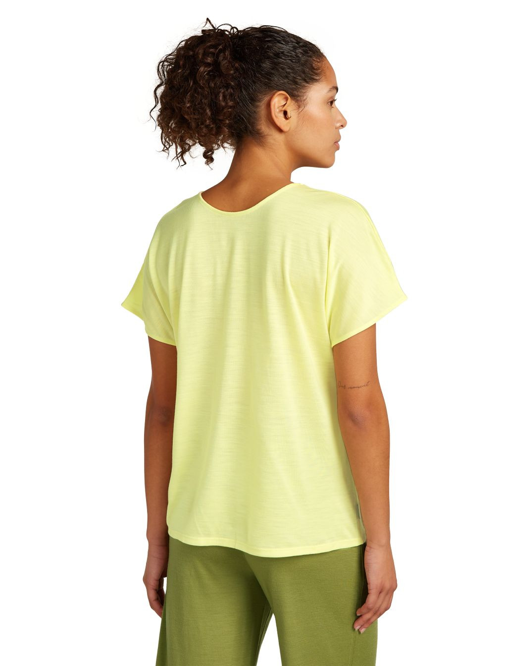 ICEBREAKER W Drayden Reversible SS Top, Citrine velikost: M