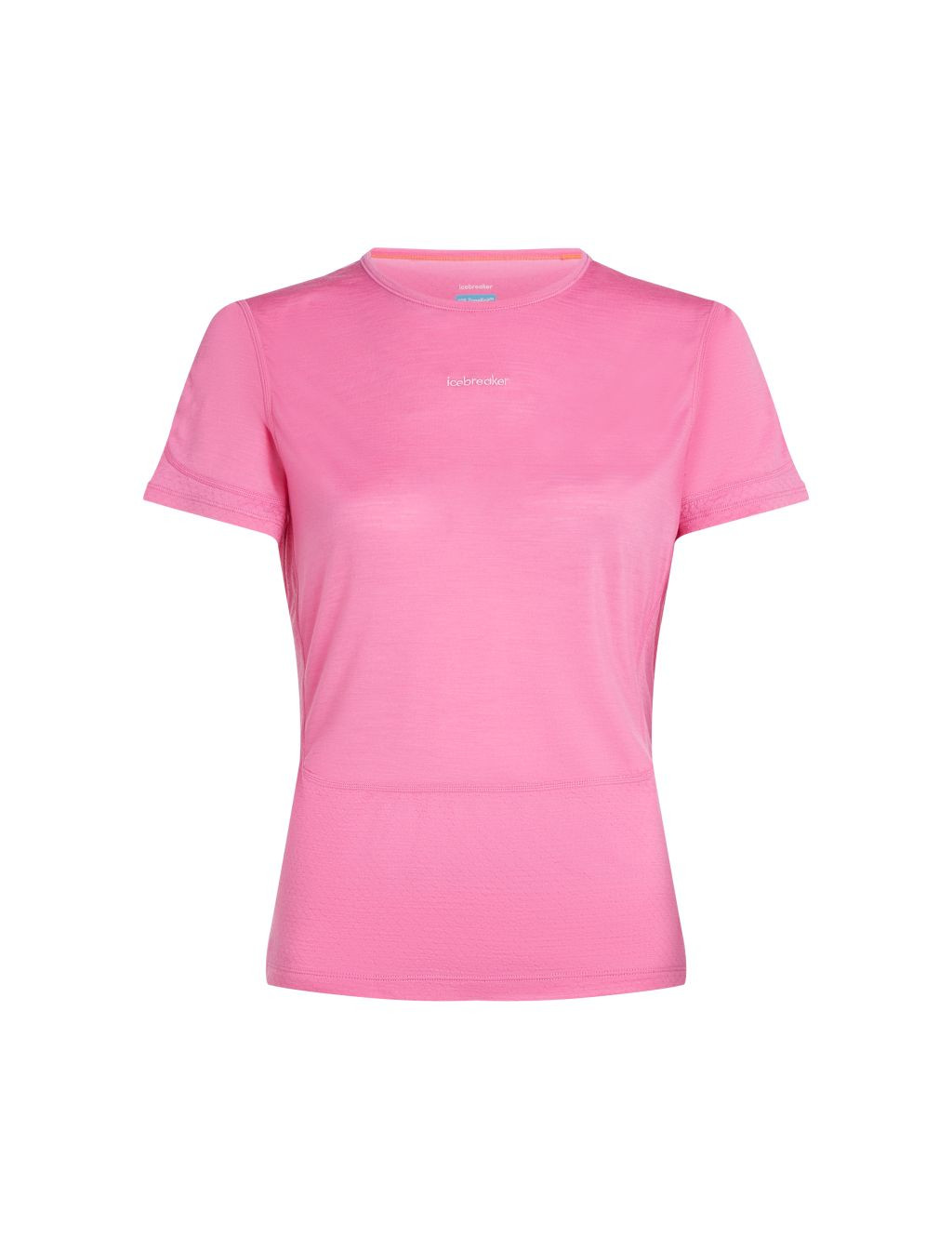 ICEBREAKER Wmns Merino Blend 125 ZoneKnit™ Energy Wind SS Tee, Pop (vzorek) velikost: S