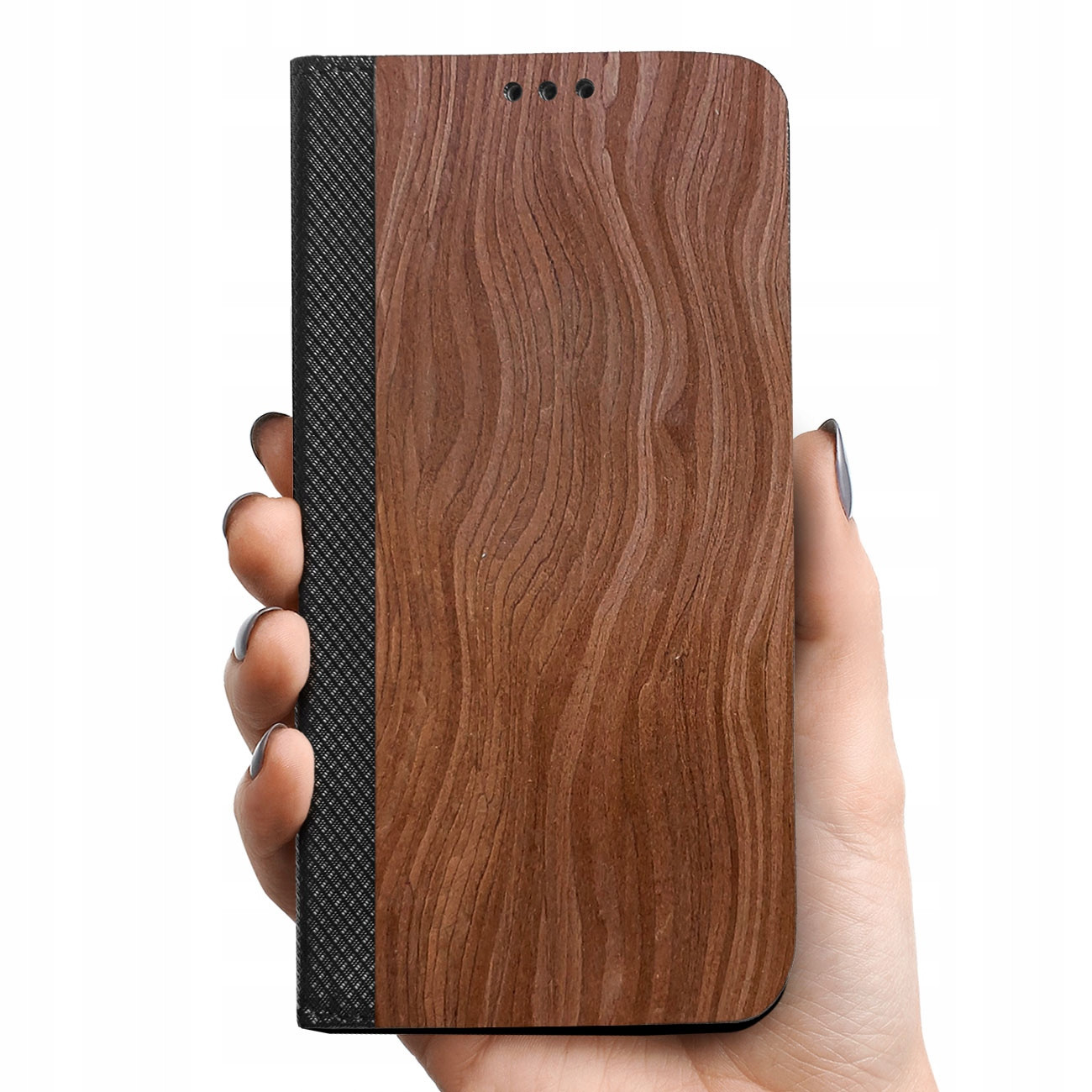 Originální Pouzdro Pro Apple Iphone 11 Peněženka Krabička Přírodní Dřevo