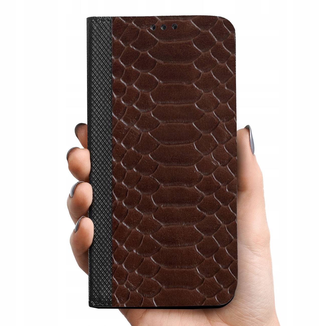 Originální Pouzdro Pro Huawei Y6 2018 Peněženka Obal Krabička Přírodní Kůže