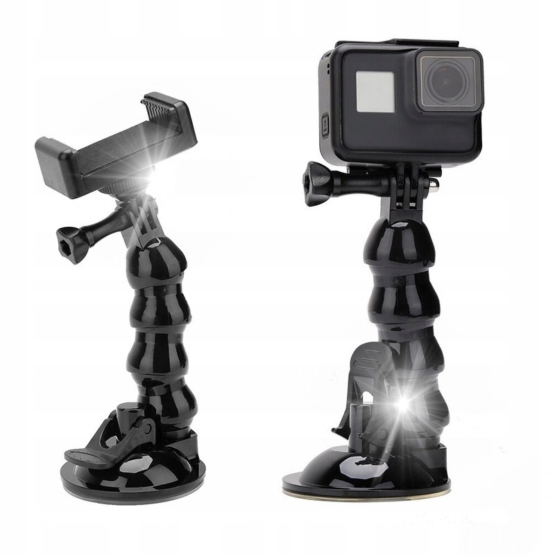 Telesin Auto Flexibilní Držák S Přísavkou Pro Akční Kamery