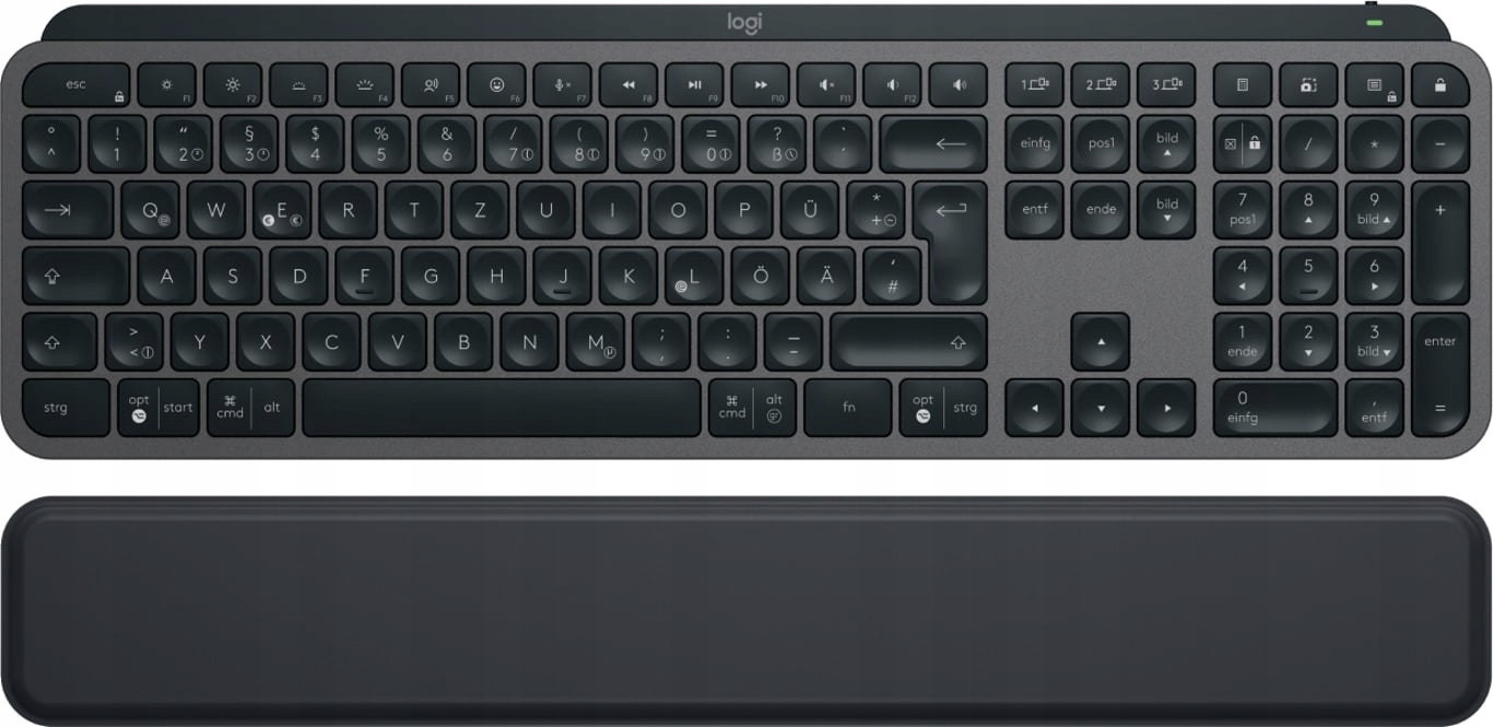 Logitech MX Keys S klávesnice Kancelář Rf Wireless Bluetooth Qwertz Němec