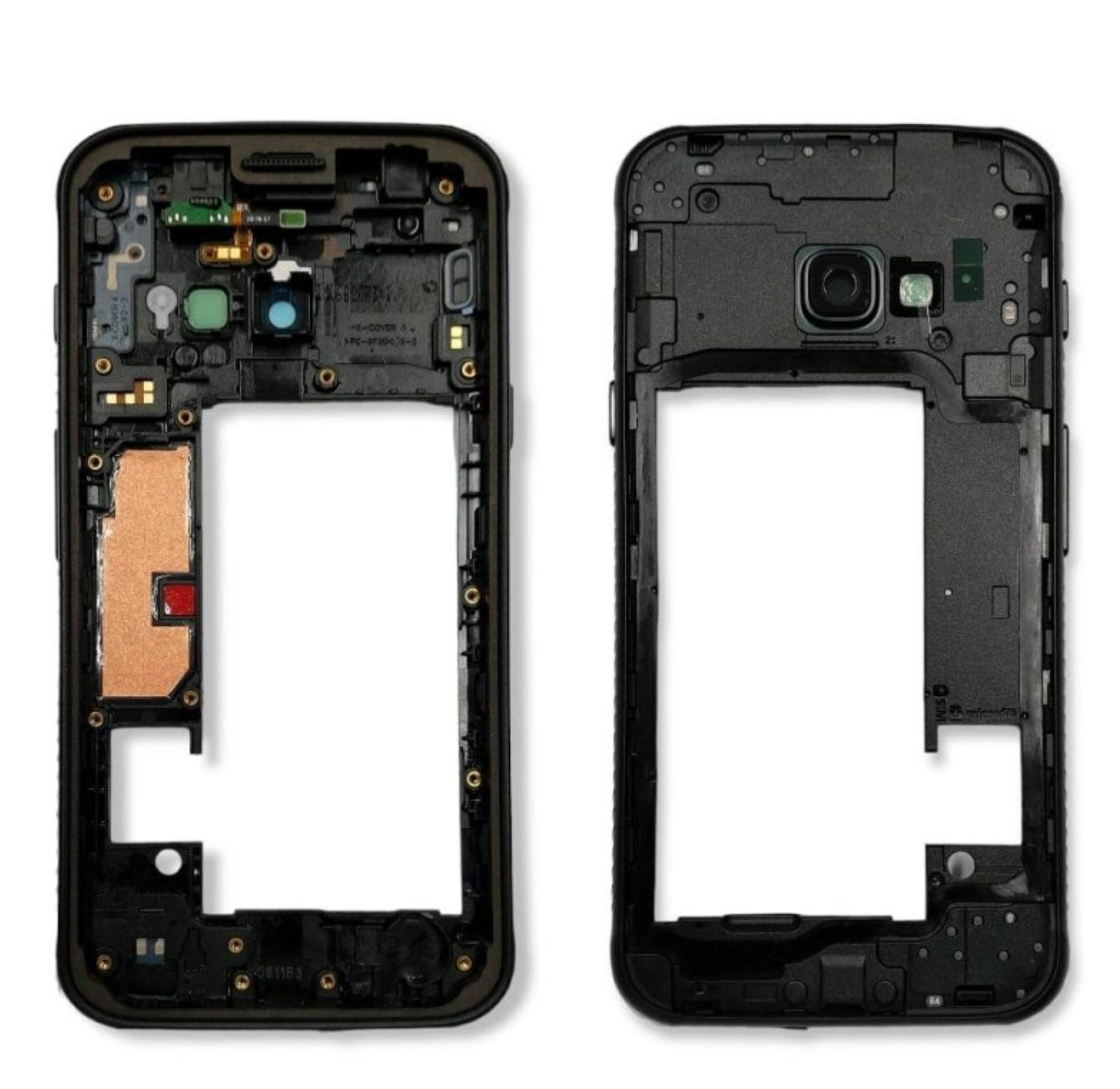 Org Originální tělo rámeček pro Samsung Galaxy Xcover 4; SM-G390F, černá