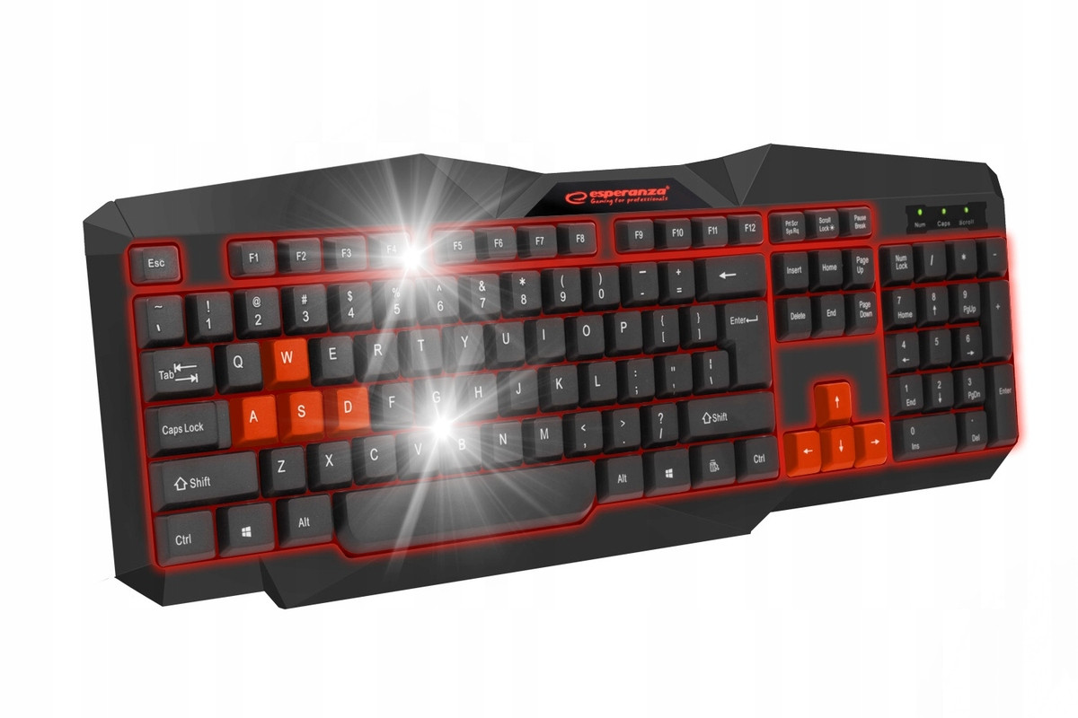 Herní Klávesnice Pro Hráče Podsvícená Led