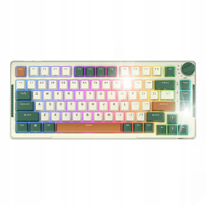 Bezdrátová mechanická klávesnice Royal Kludge Rkh81 Rgb Sky Cyan Switch