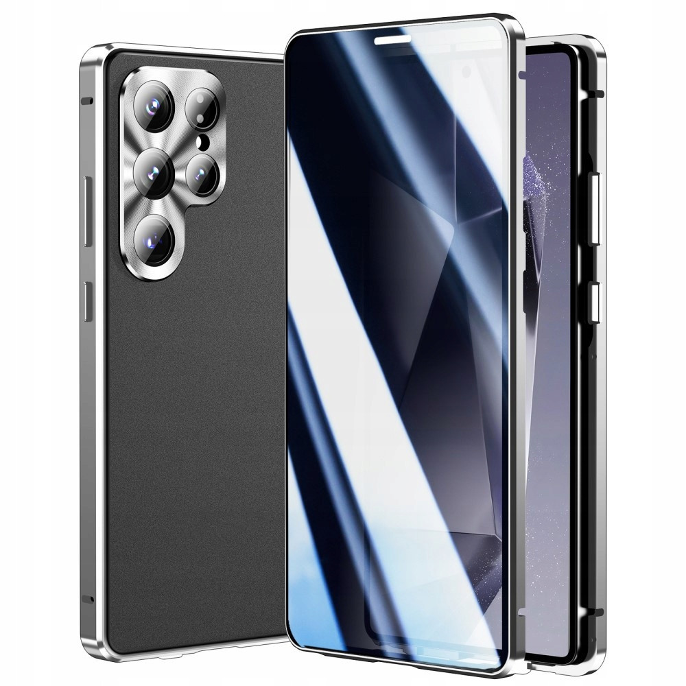 Pouzdro Dual Glass pro Galaxy S25 Ultra Privatizační pro MagSafe, Skleněné