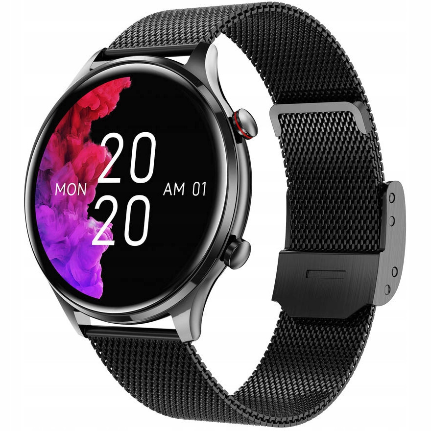 Chytré Hodinky Dámské Hagen HC78.14.114.534-SET černý náramek