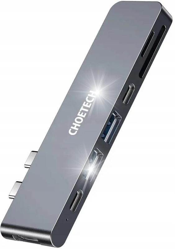 Choetech Dokovací stanice Hub Hdmi 4k30hz Tf/sd 4x Usb Thunderbolt 3