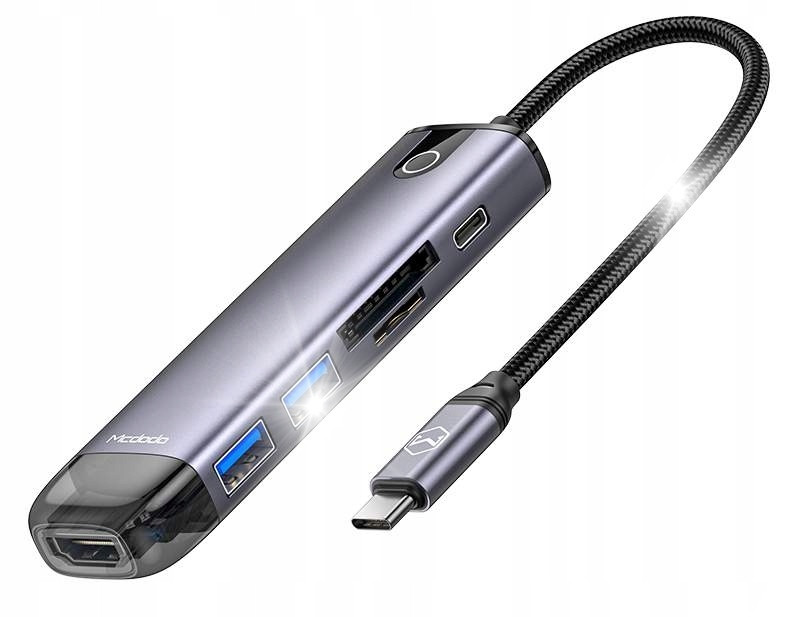 Mcdodo Adaptér 10 V 1 Adaptér Hub HU-7420 Usb-c/hdmi/vga/usb 3.0/SD/TF