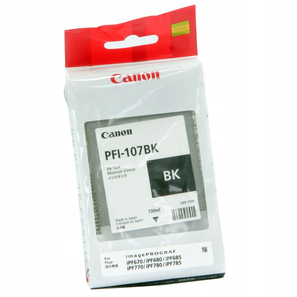 Inkoust Canon PFI-107BK pro iPF670/680/685/770/780/785 130ml black