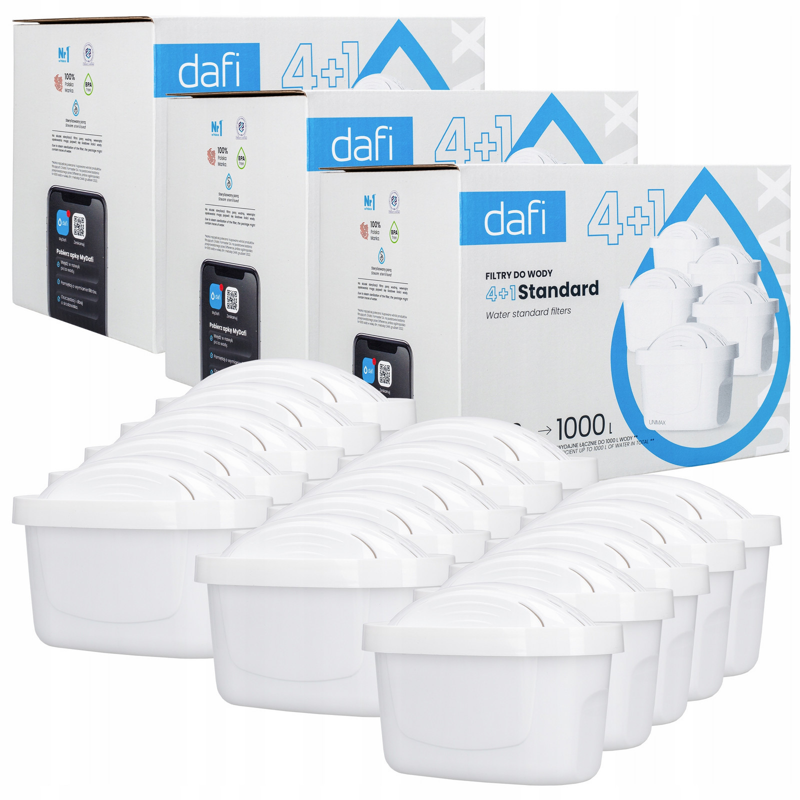 Filtry Dafi Unimax pro džbány Dafi Crystal Mila Vodní filtr Dafi 15 ks