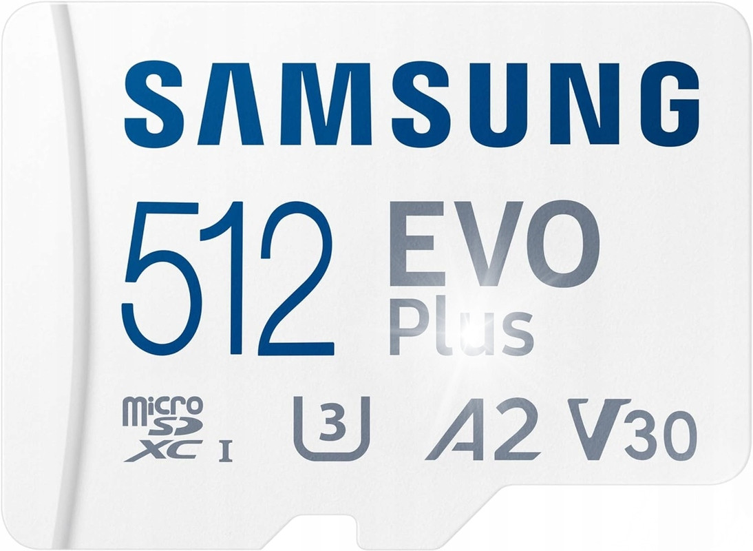 Paměťová Karta Samsung Evo+ 512GB micro Sd 160MB/s adaptérem