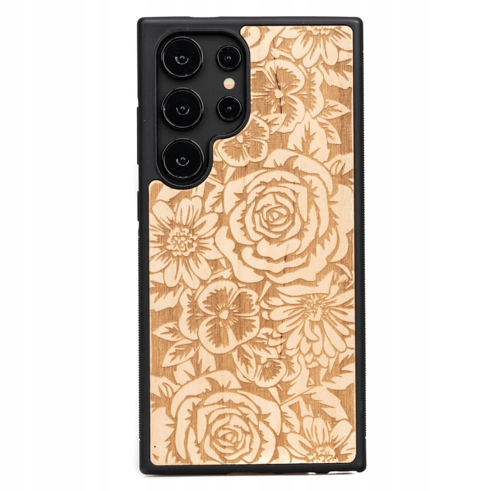Dřevěné Pouzdro Bewood pro Samsung Galaxy S25 Ultra Růže Aniegre