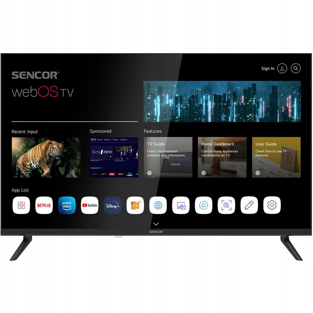 Led Smart webOS televize Sencor Sle 32S830MB 32