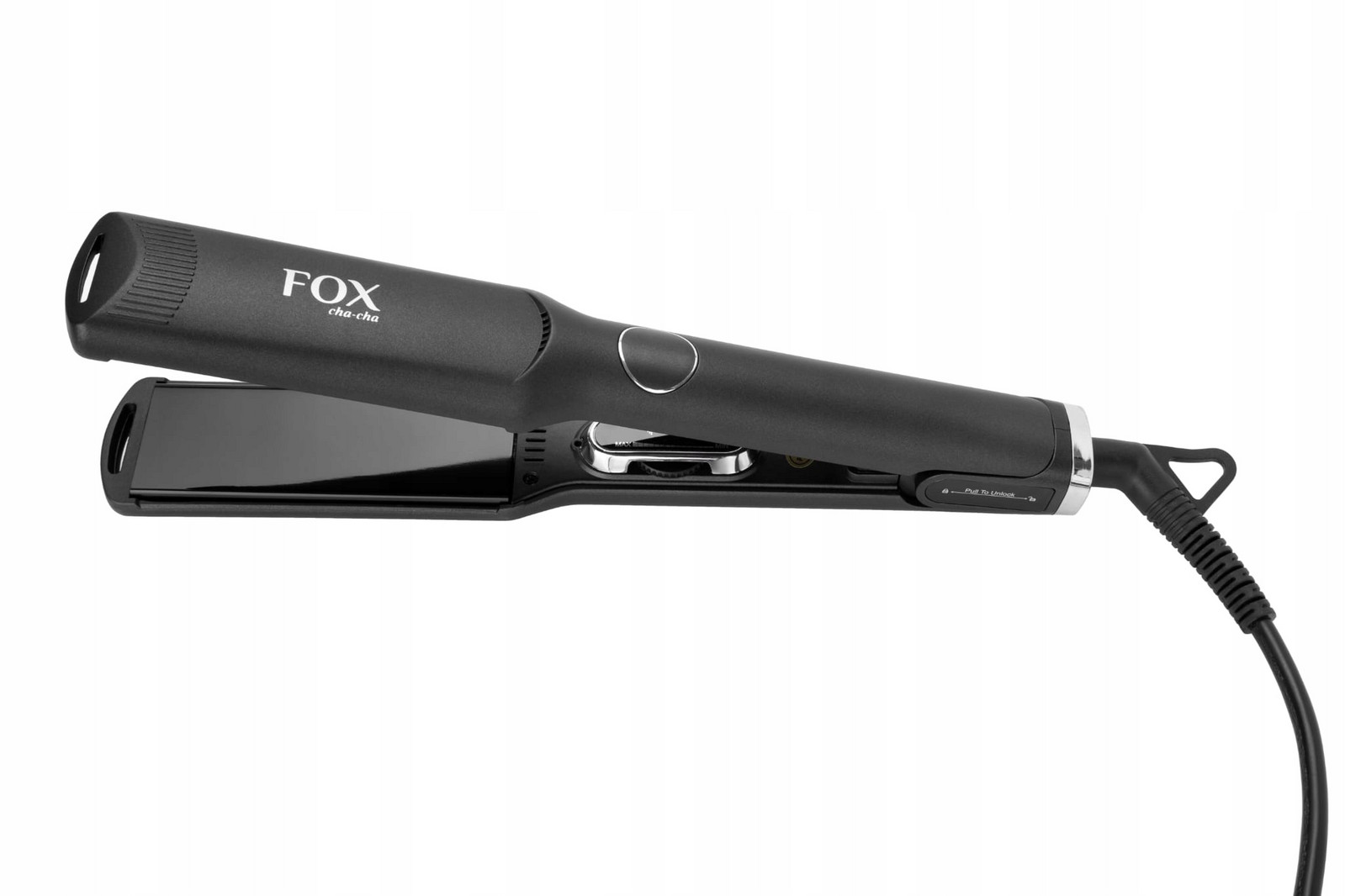 Fox Cha-cha titanová žehlička na vlasy na vlasy kadeřnická 230C LCD 37mm