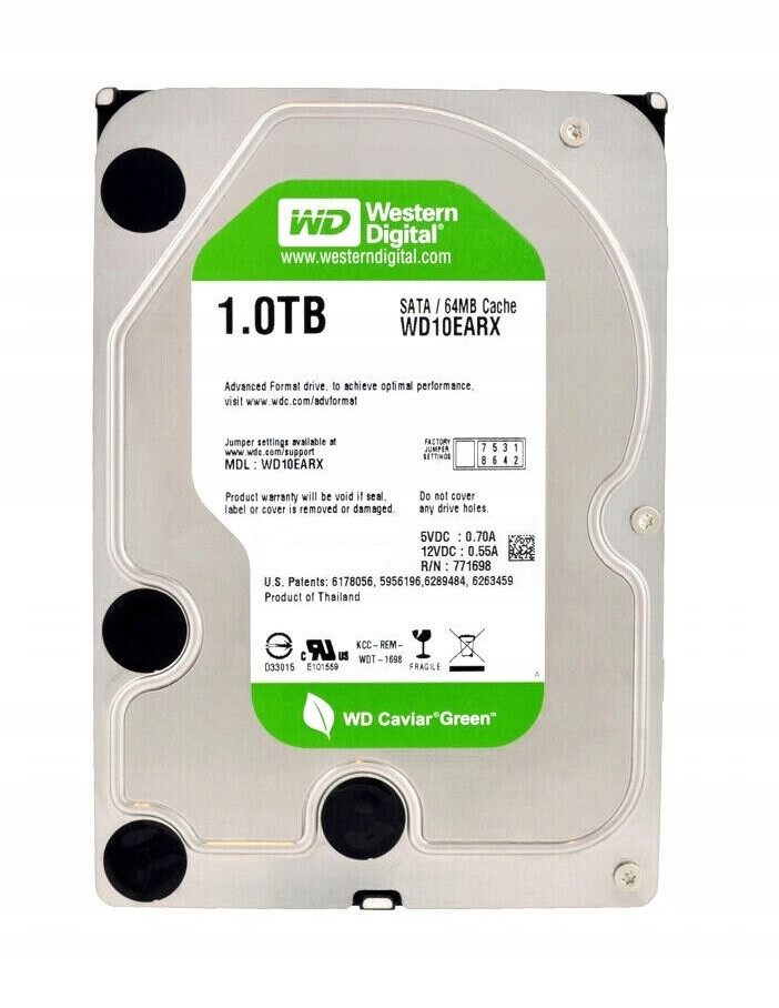 Pevný Disk Wd Green WD10EARX 3.5