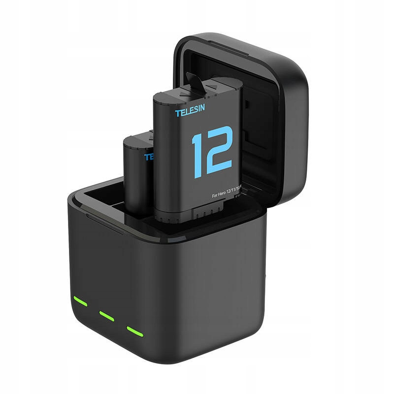 Telesin Nabíječka Se 2 Bateriemi Pro Kamery Gopro Hero 9 10 11 12 Usb-C