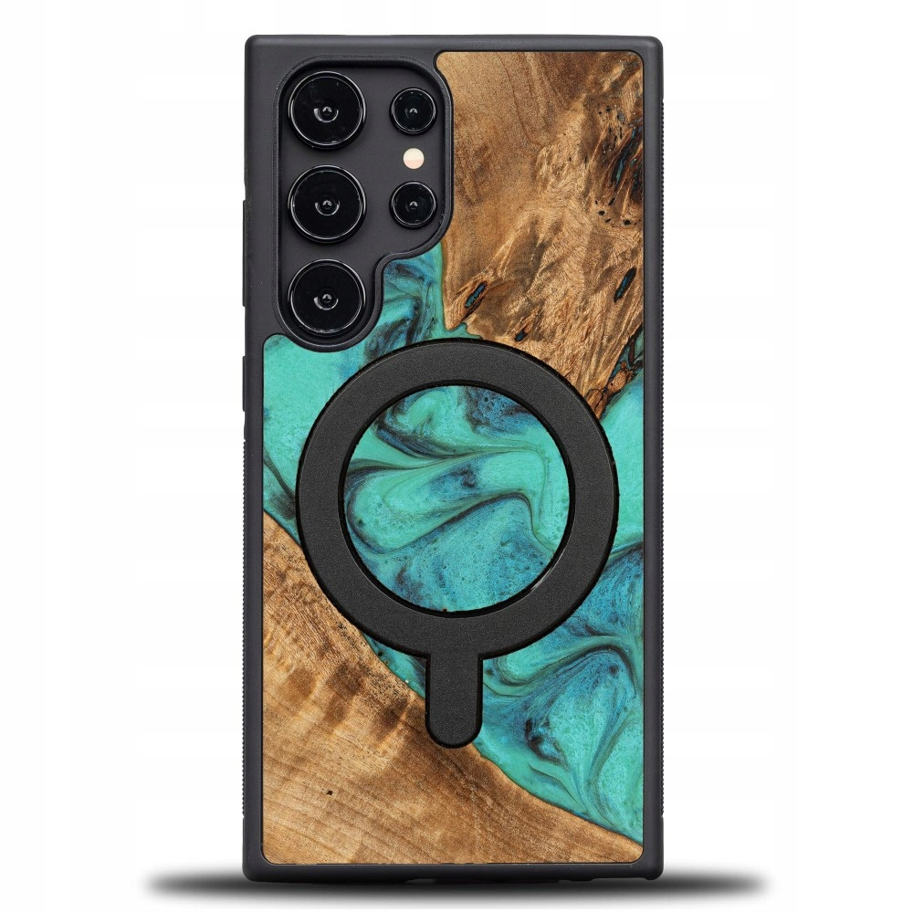 Jedinečné Pouzdro Bewood pro Samsung Galaxy S25 Ultra – tyrkysové s MagSafe