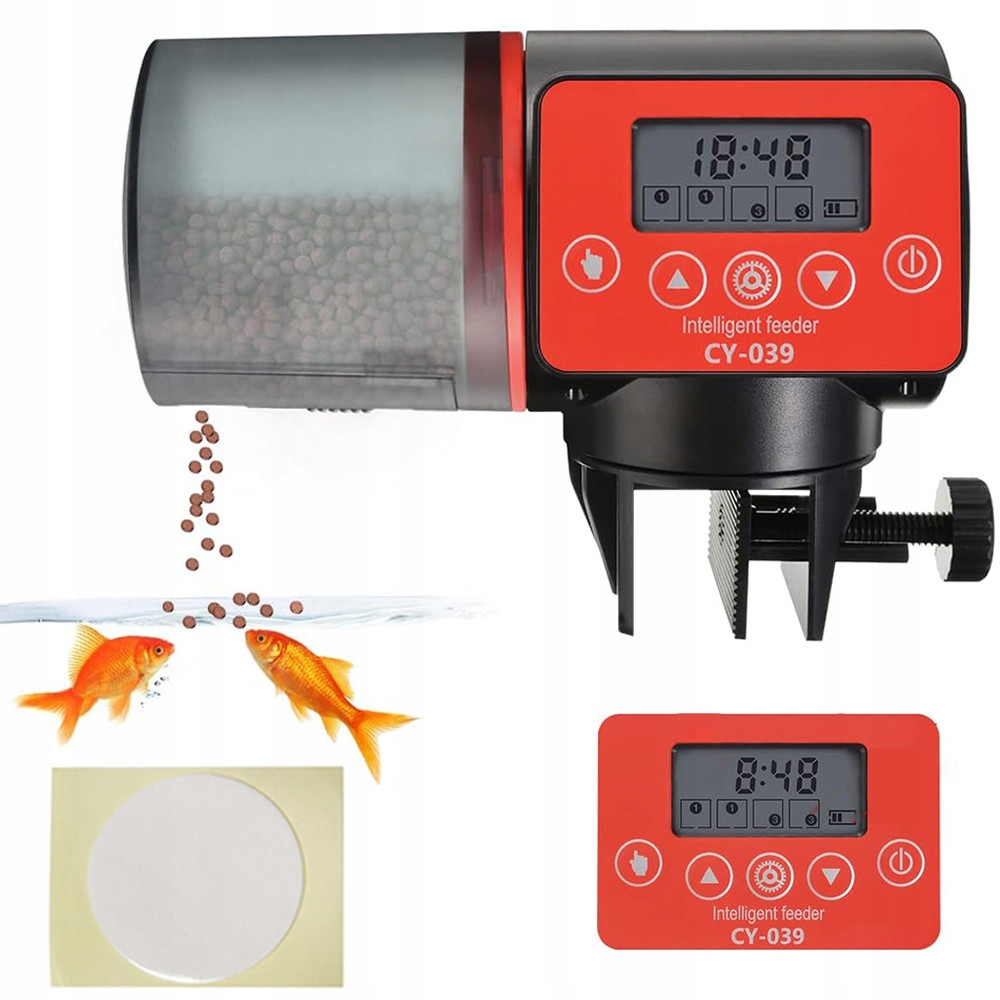 Automatické krmítko pro akvarijní ryby Dávkovač Krmiva 200 Ml