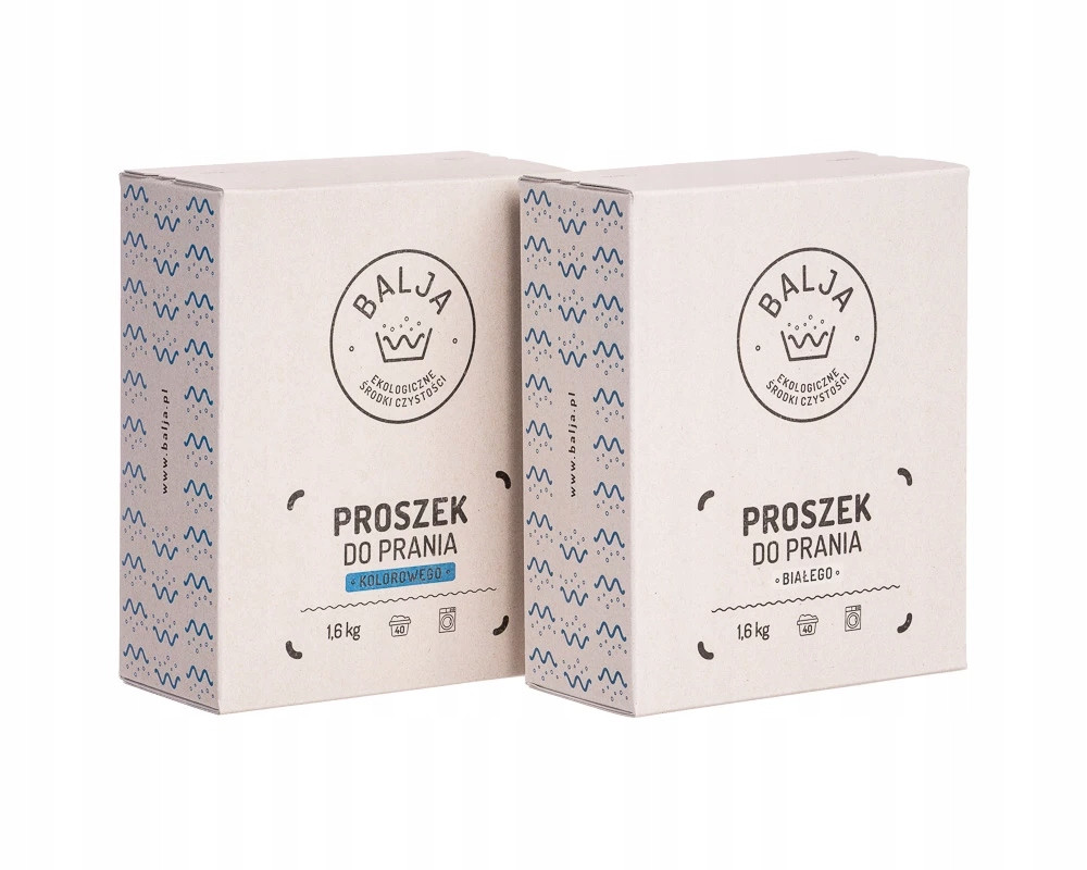 Balja Sada pracích prášků 40 40 praní, barevné bílé