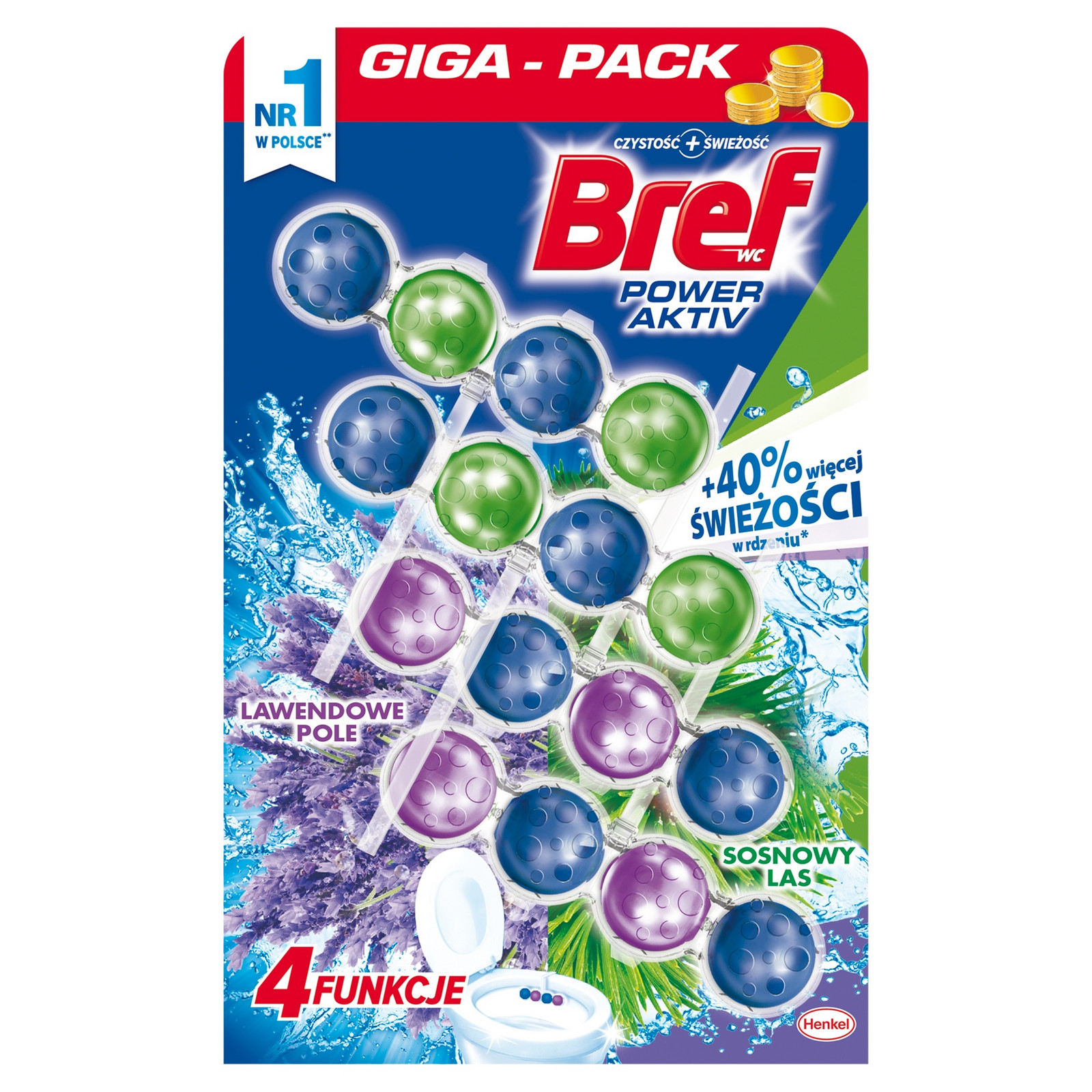Bref 2X2X50G Wc Kostka Borovice Levandule