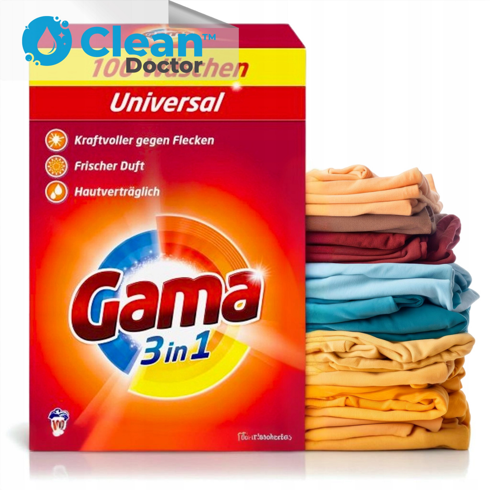 Prací prášek Gama Universal 3v1 6kg 100 Praní