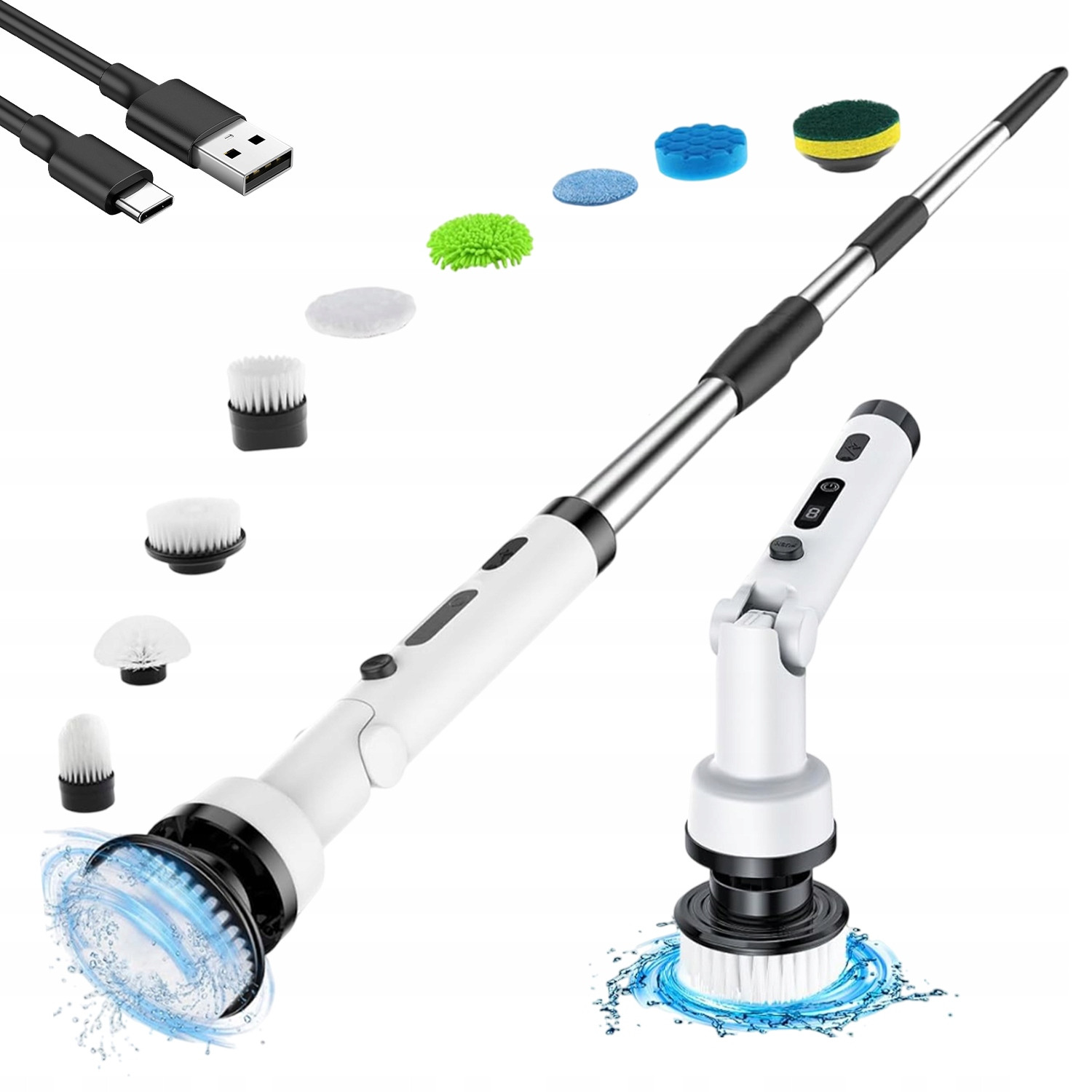 9v1 Rotační Elektrický Čisticí Kartáč Elektrický Kartáč